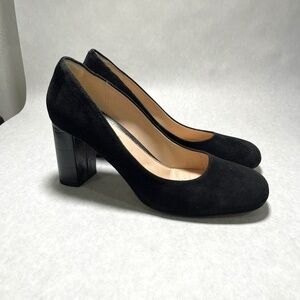 Clarks Black Suede and leather heels US 9.5M